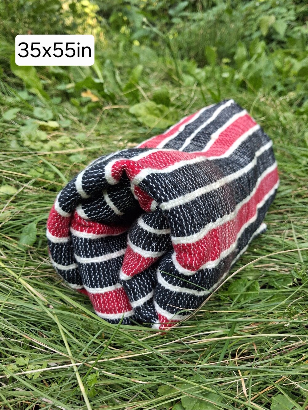 New handwoven Blue And Red Throw, picnic Blanket cotton - Handmade Blanket New